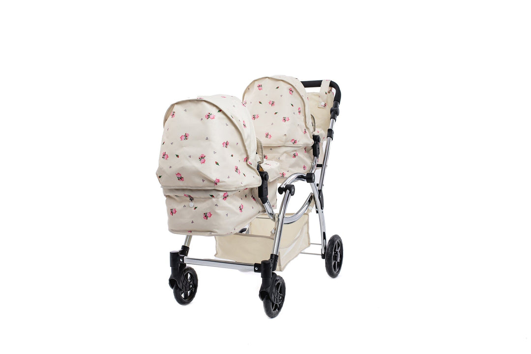 Roma Darcie Cream Twins Dolls Pram Dolls Pram Roma 