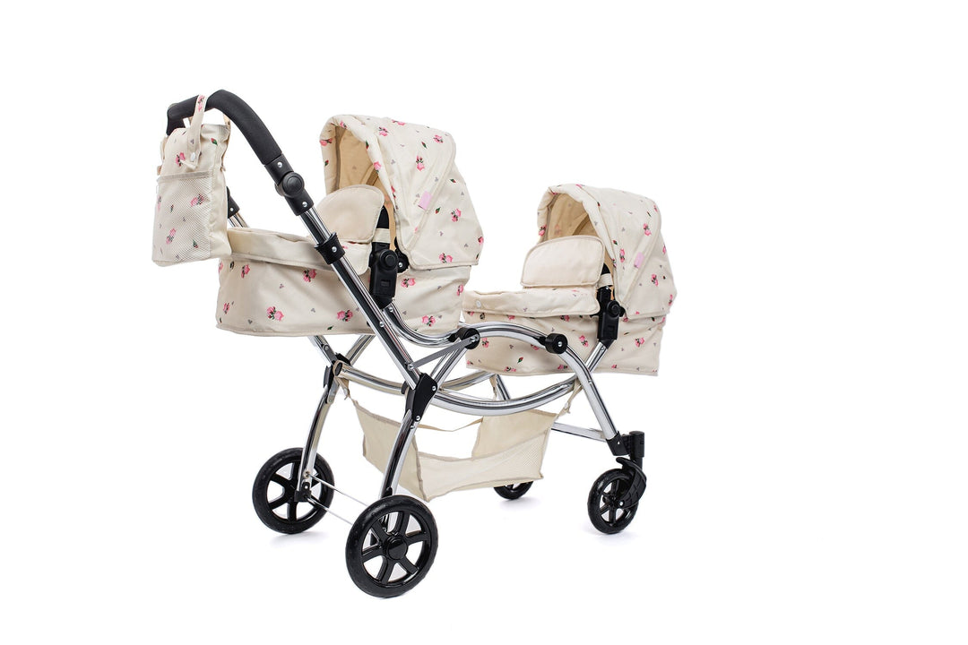 Roma Darcie Cream Twins Dolls Pram Dolls Pram Roma 