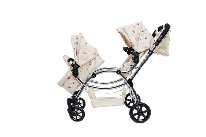 Roma Darcie Cream Twins Dolls Pram Dolls Pram Roma 