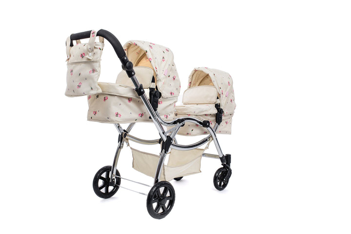 Roma Darcie Cream Twins Dolls Pram Dolls Pram Roma 