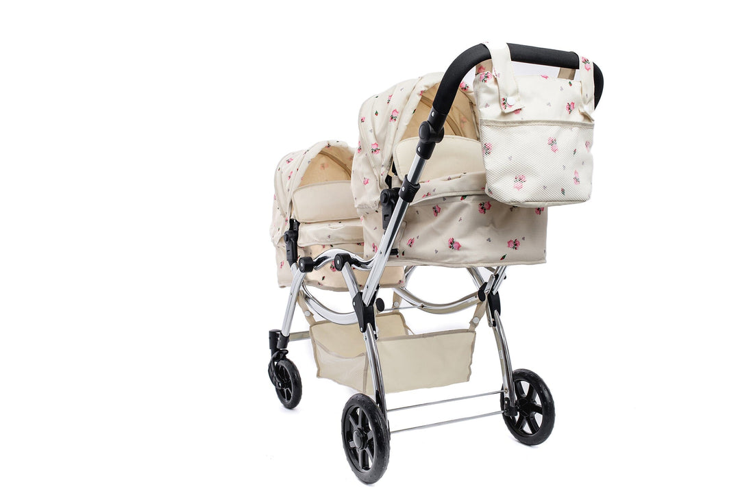 Roma Darcie Cream Twins Dolls Pram Dolls Pram Roma 