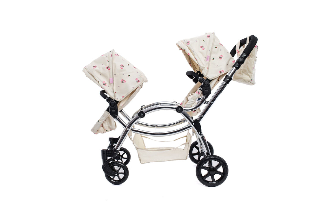 Roma Darcie Cream Twins Dolls Pram Dolls Pram Roma 