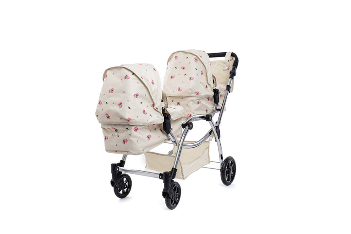 Roma Darcie Cream Twins Dolls Pram Dolls Pram Roma 