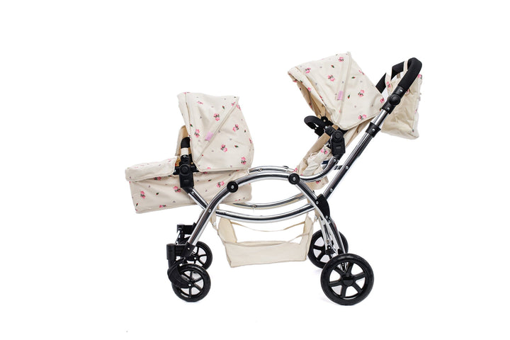 Roma Darcie Cream Twins Dolls Pram Dolls Pram Roma 