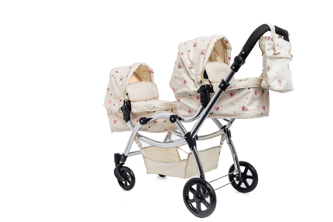 Roma Darcie Cream Twins Dolls Pram Dolls Pram Roma 