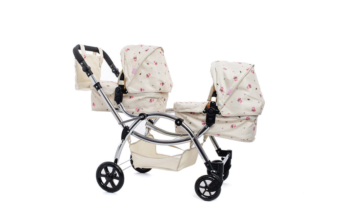 Roma Darcie Cream Twins Dolls Pram Dolls Pram Roma 