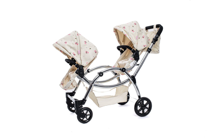 Roma Darcie Cream Twins Dolls Pram Dolls Pram Roma 