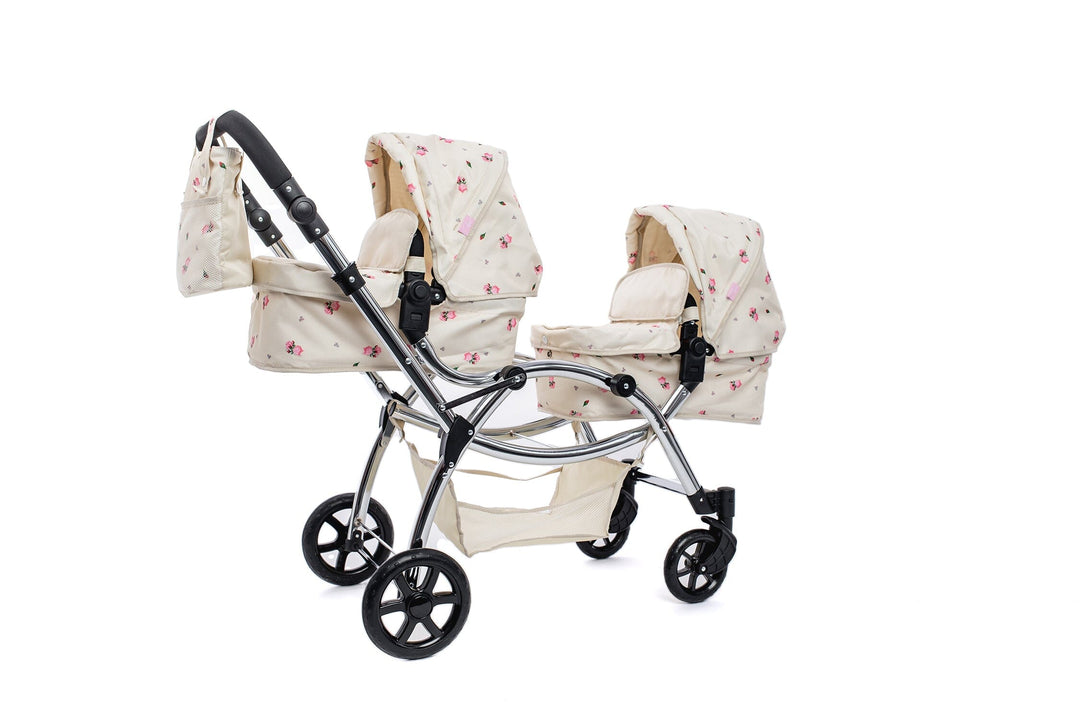 Roma Darcie Cream Twins Dolls Pram Dolls Pram Roma 