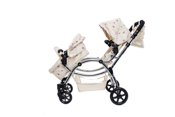 Roma Darcie Cream Twins Dolls Pram Dolls Pram Roma 