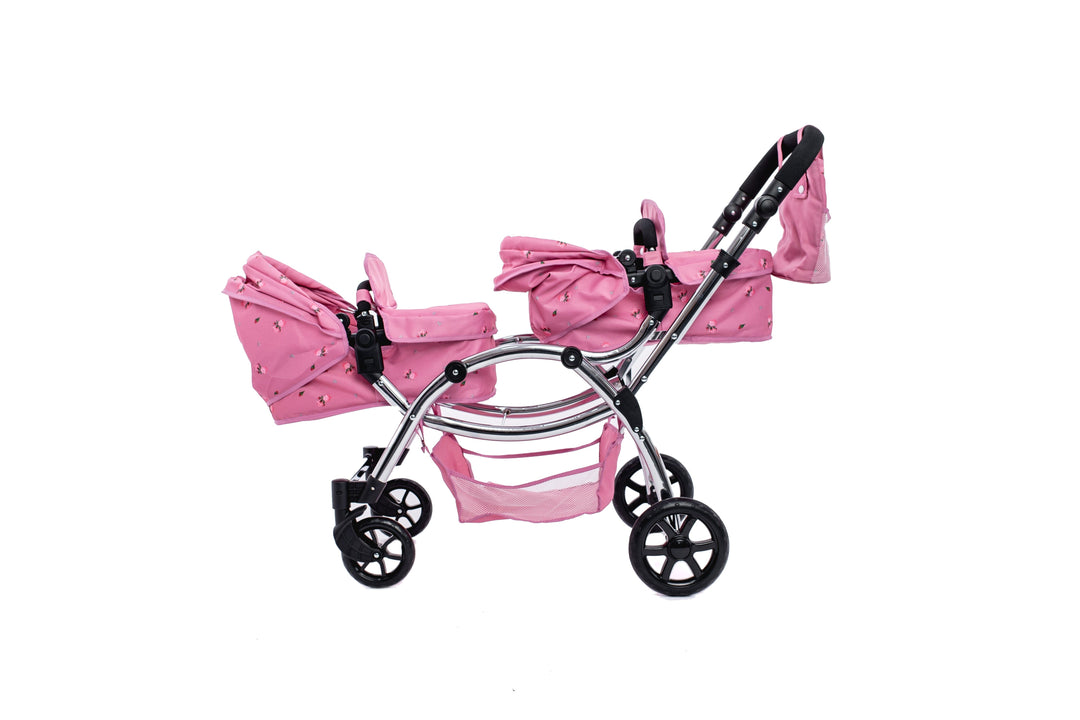 Roma Darcie Pink Twins Dolls Pram Dolls Pram Roma 