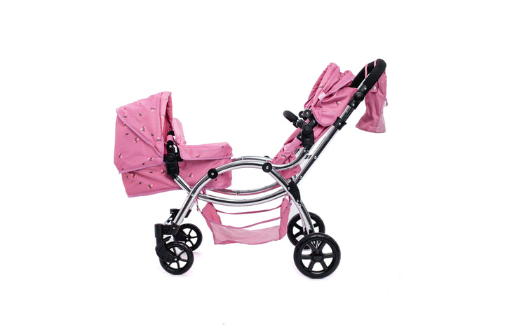 Roma Darcie Pink Twins Dolls Pram Dolls Pram Roma 