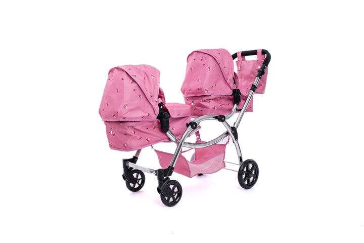 Roma Darcie Pink Twins Dolls Pram Dolls Pram Roma 