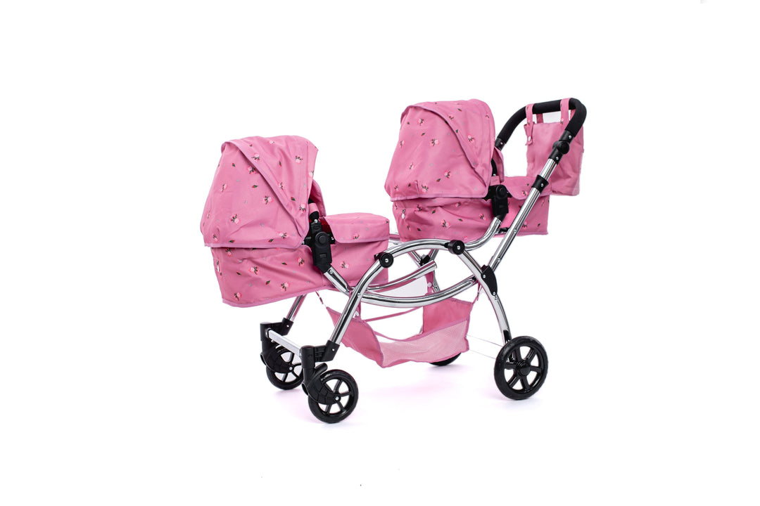 Roma Darcie Pink Twins Dolls Pram Dolls Pram Roma 