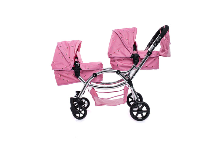 Roma Darcie Pink Twins Dolls Pram Dolls Pram Roma 