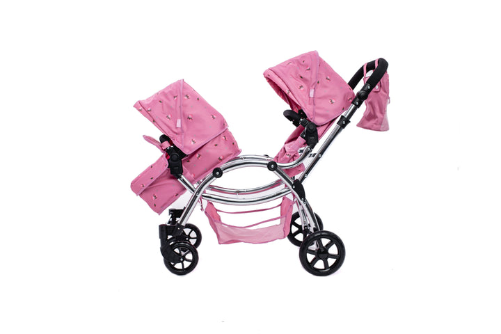 Roma Darcie Pink Twins Dolls Pram Dolls Pram Roma 