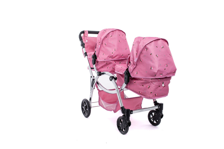 Roma Darcie Pink Twins Dolls Pram Dolls Pram Roma 