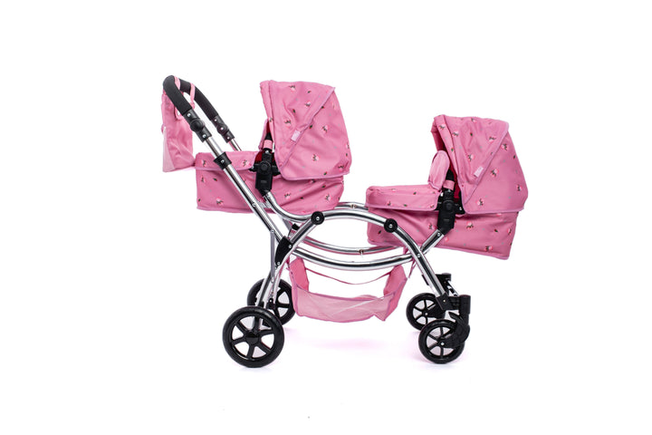 Roma Darcie Pink Twins Dolls Pram Dolls Pram Roma 