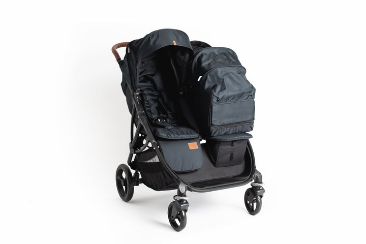 Roma Gemini Jet Black Carry Cot Baby Stollers Roma 