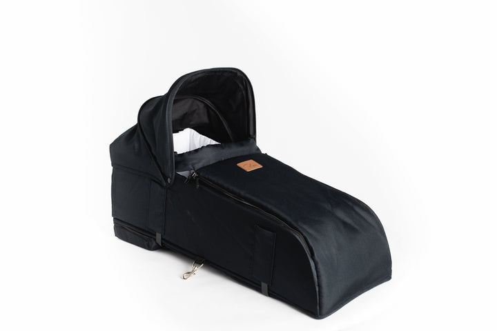 Roma Gemini Jet Black Carry Cot Baby Stollers Roma 