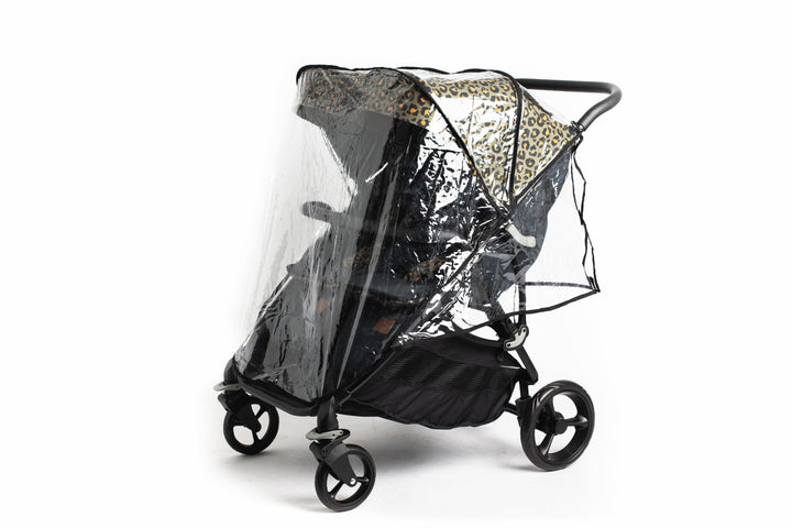 Roma Gemini Khaki Leopard Double Pram Baby Stollers Roma 