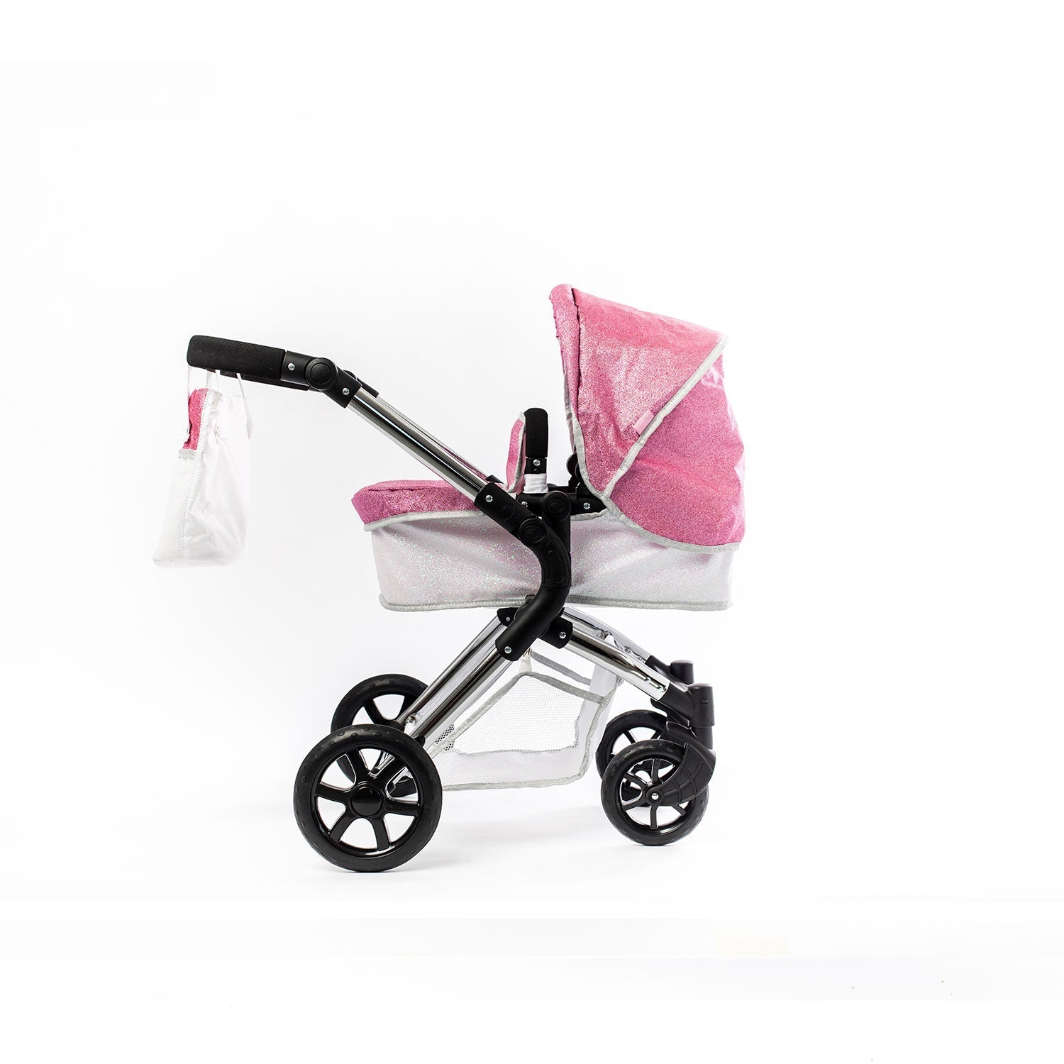 Roma Stephanie Single Dolls Pram shown with hood up