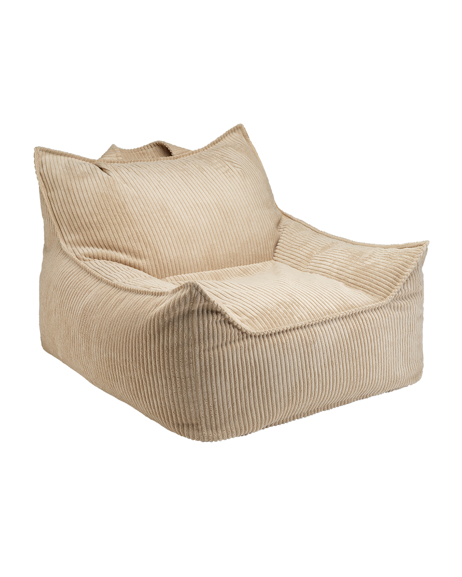 Brown Sugar Corduroy Wigiwama Club Chair, front angled view on plain background