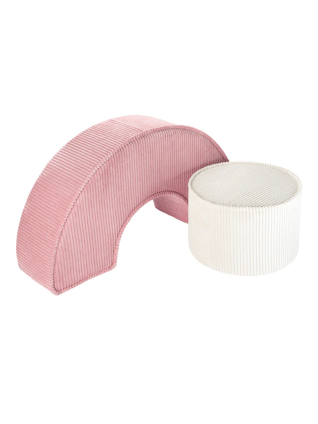 Wigiwama Pink Moussen Pouffe Set Pouffe Wigiwama 